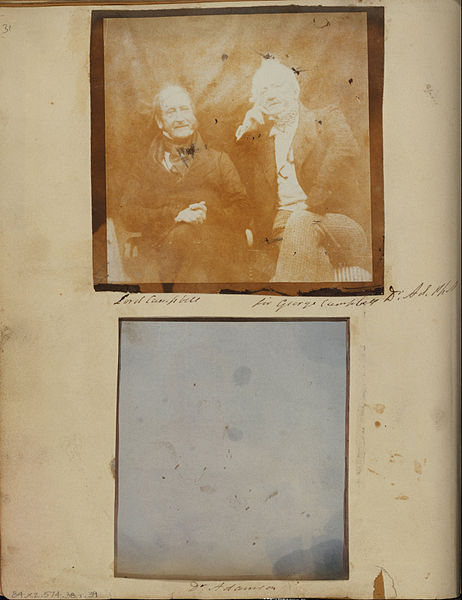 Photo of Lord John Campbell and  sir george campbell 1842